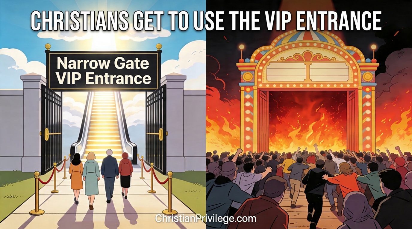 Caption should read, Christian Privilege. 