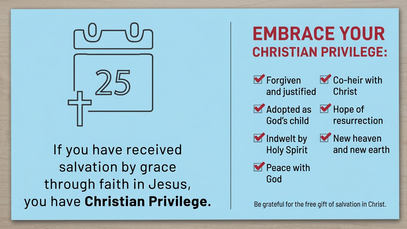 Check your Privilege Christian Privilege